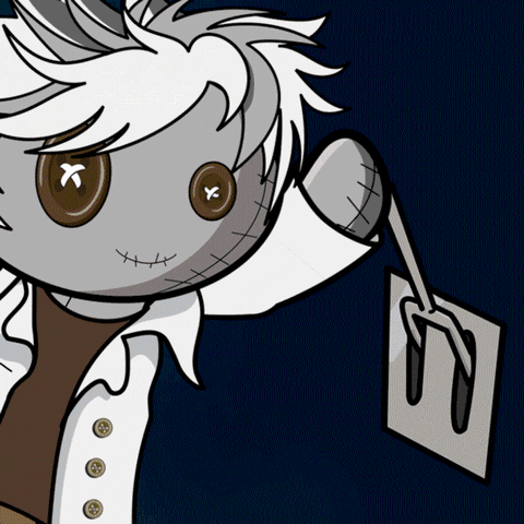 Animated Voodoo Doll Electric Shock GIF