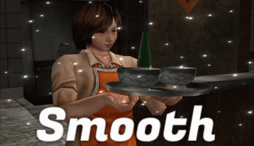 Animated Waitress Smooth Catch GIF