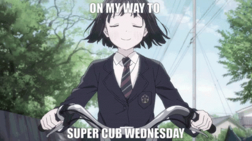 Animated Wednesday Koguma Super Cub GIF
