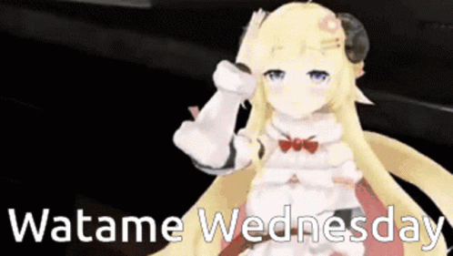 Animated Wednesday Tsunomaki Watame GIF