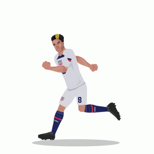 Animated Weston Mckennie Face Card GIF