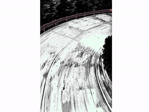 Animated White Toyota Supra Drift GIF