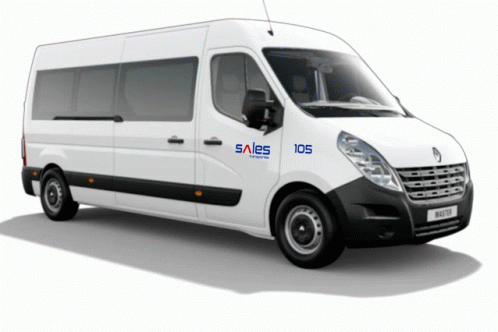 Animated White Van Image GIF