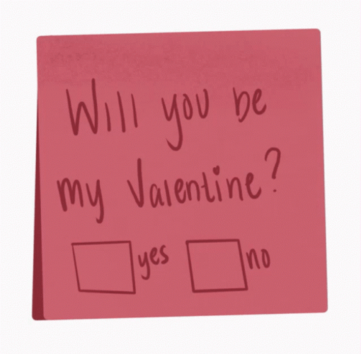 Animated Will You Be My Valentine Card GIF