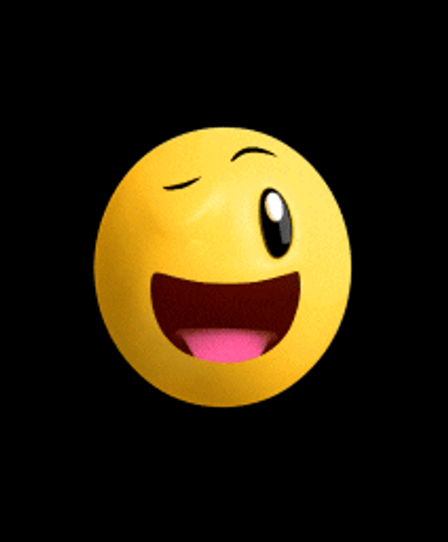 Animated Winking Emoji GIF