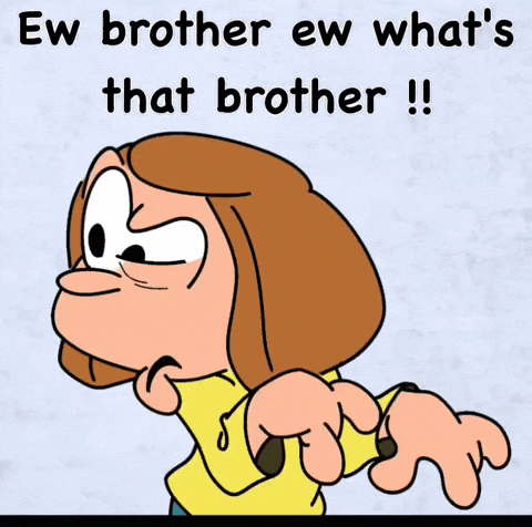 Animated Woman Ew Brother Whats Going On GIF
