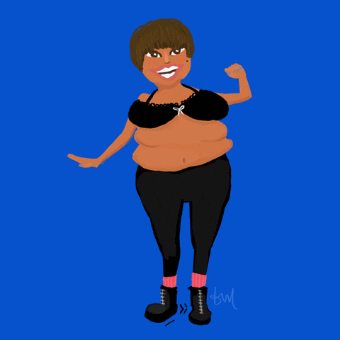 Animated Woman Half Baked Hyper Reaction GIF