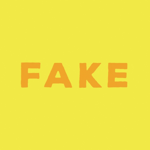 Animated Word Fake News GIF