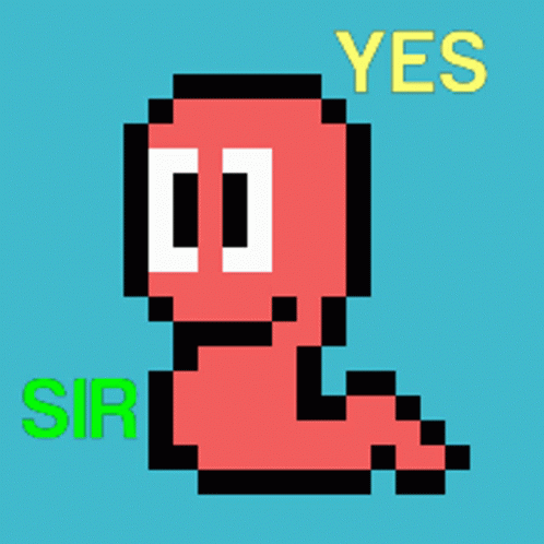 Animated Worm Dancing Yes Sir GIF