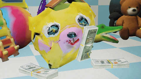 Animated Yellow Boss Makes A Dollar I Make A Dime GIF