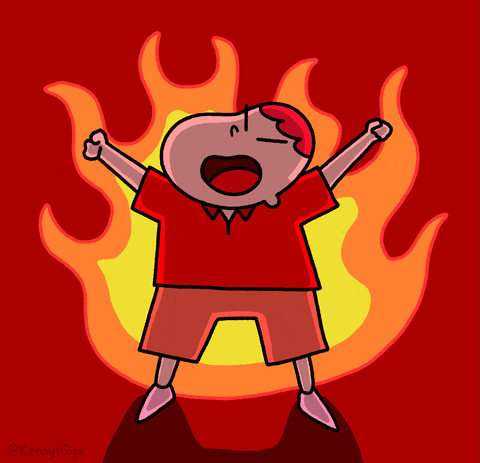 Animation Fired Up Of Excitement GIF