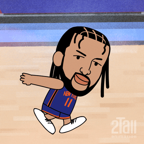 Animation Jalen Brunson Celebration Signature Dance GIF