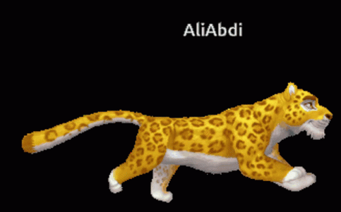 Animation Leopard Cheetah Running Faster GIF