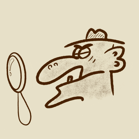Animation Man Find Magnifier GIF