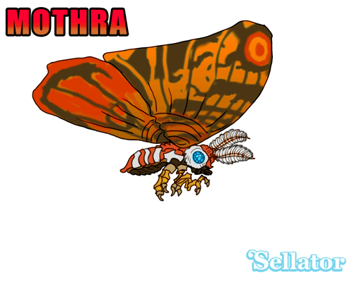 Animation Mothra Sticker GIF