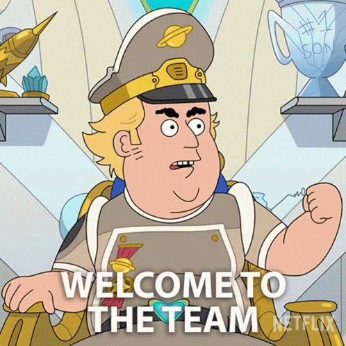 Animation Welcome To The Team Meme GIF