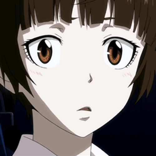 Anime Akane Tsunemori Pouting GIF | GIFDB.com