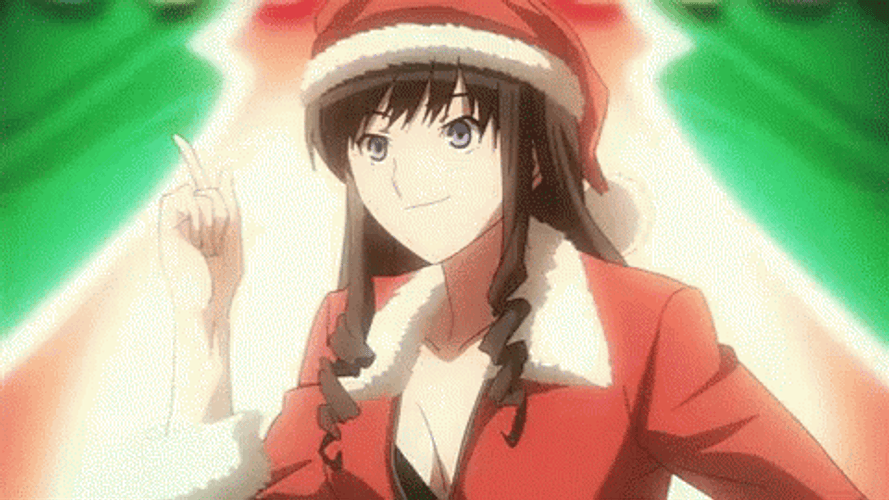 Anime Amagami Ss Haruka Morishima Merry Christmas GIF