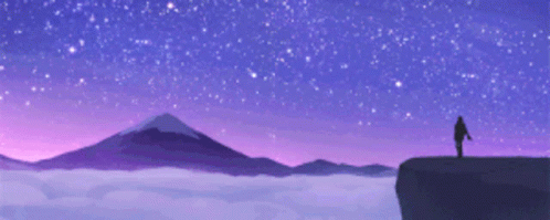 Anime Banner Shooting Stars GIF