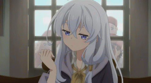 Anime Banner Bored Elaina GIF