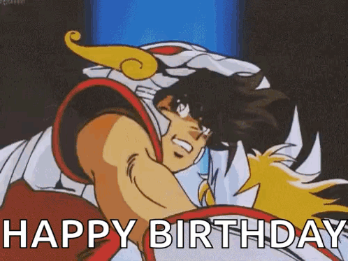 Anime Birthday Saint Seiya: Knights Of The Zodiac GIF