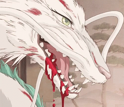 Anime Blood Haku Spirited Away GIF