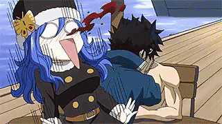 Anime Blood Juvia Lockser Fairy Tail GIF