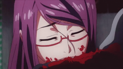 Anime Blood Rize Kamishiro Tokyo Ghoul GIF