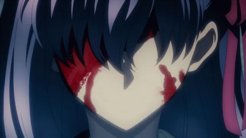 Anime Blood Sakura Matou Fate Stay Night GIF