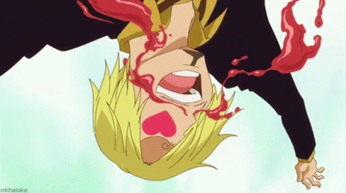 Anime Blood Sanji One Piece GIF