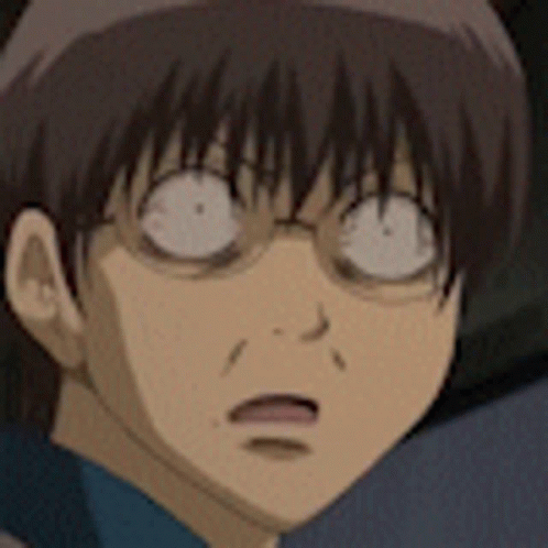 Anime Blood Shinpachi Shimura Gintama GIF