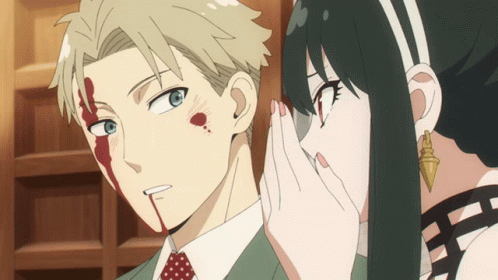 Anime Blood Spy X Family Loid Forger GIF