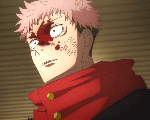 Anime Blood Yuji Itadori Jujutsu Kaisen GIF