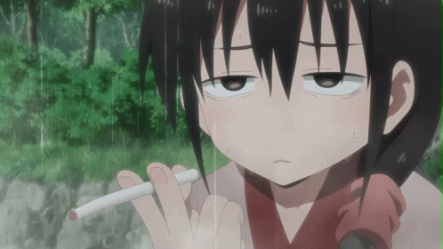 Anime Boy Sensei Smoking GIF