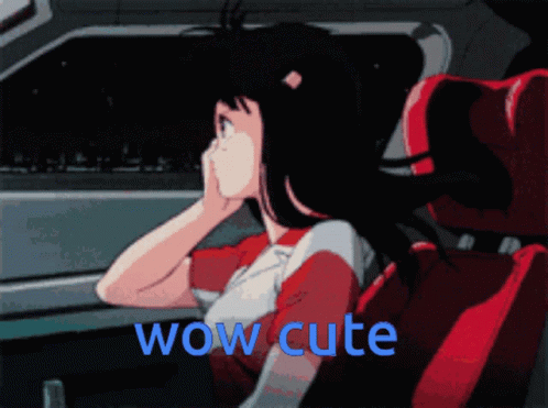 Anime Car Wow Cute GIF