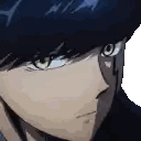 Anime Character Close Up with Blue Hat