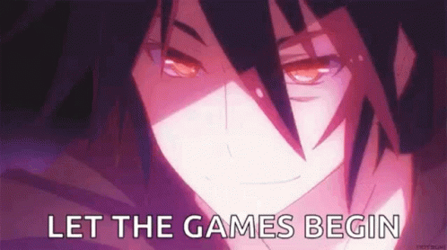 Anime Character Let The Games Begin GIF