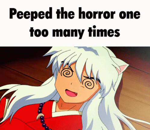 Anime Character Peeped The Horror One Too Many Times GIF