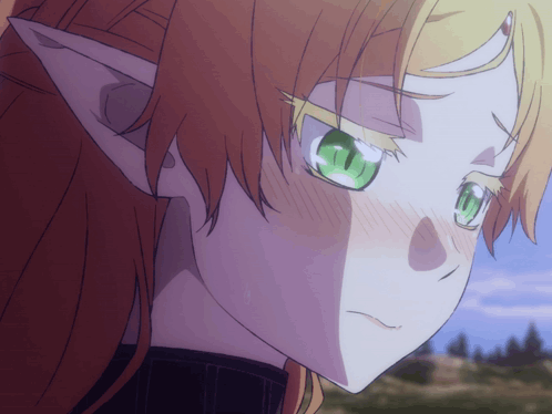 Anime Character with Green Eyes