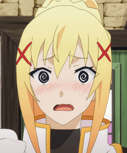 Anime Character With Swirl Eye Close Up