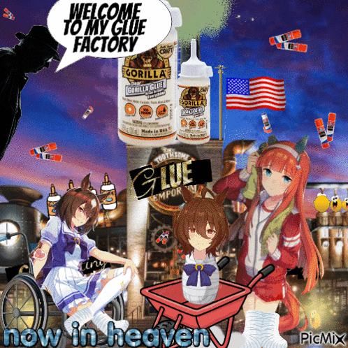 Anime Characters and Gorilla Glue Welcome to Heaven