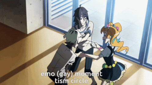 Anime Characters Dancing Emo Gay Moment Tism Circle