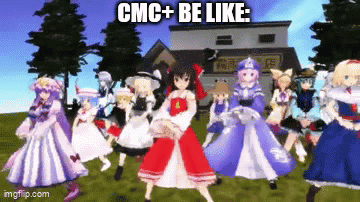 Anime Characters Dancing in Front of a Building CMC + Be Like