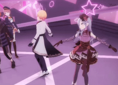 Anime Characters Dancing on Stage