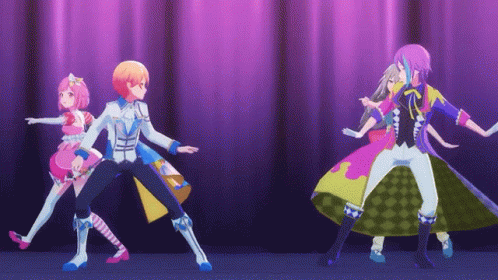 Anime Characters Dancing on Stage