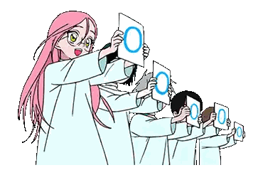 Anime Characters Holding Papers