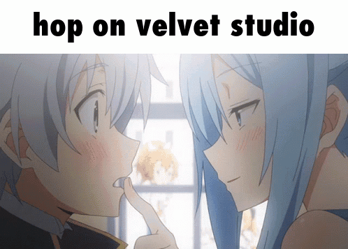 Anime Characters Hop On Velvet Studio GIF