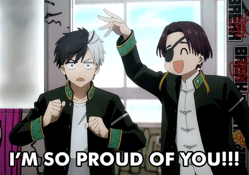 Anime Characters I'm So Proud Of You! GIF