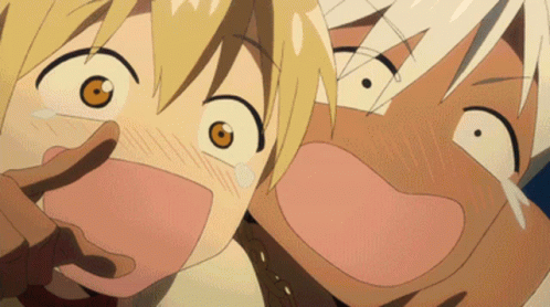Anime Characters Making Funny Faces One Crying