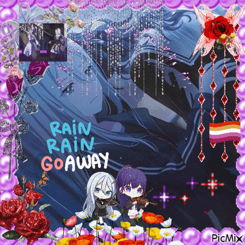 Anime Characters Rain Rain Go Away